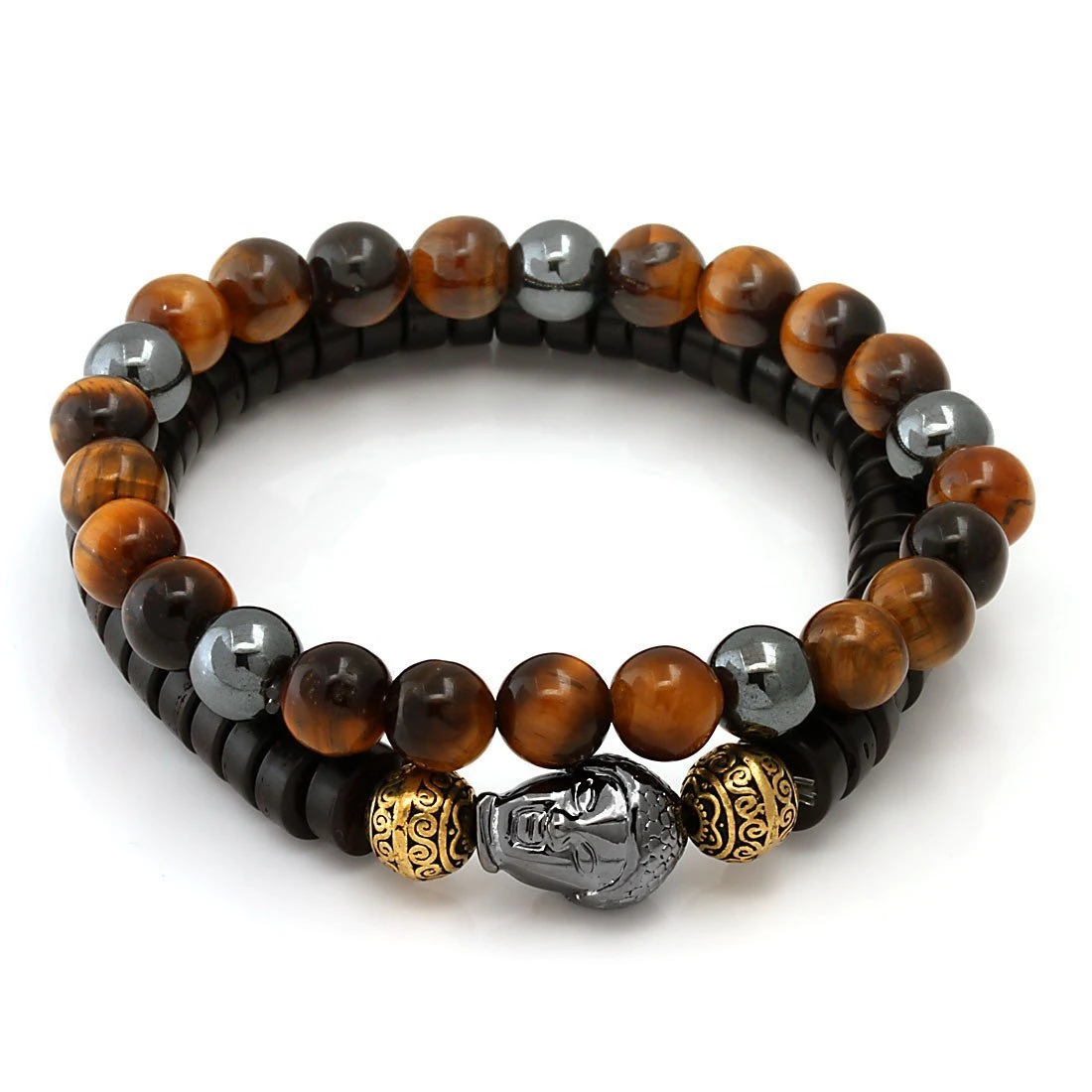 Auspicious Buddha Bracelet Set By MARZ 1 Auspicious Buddha Bracelet Set By MARZ