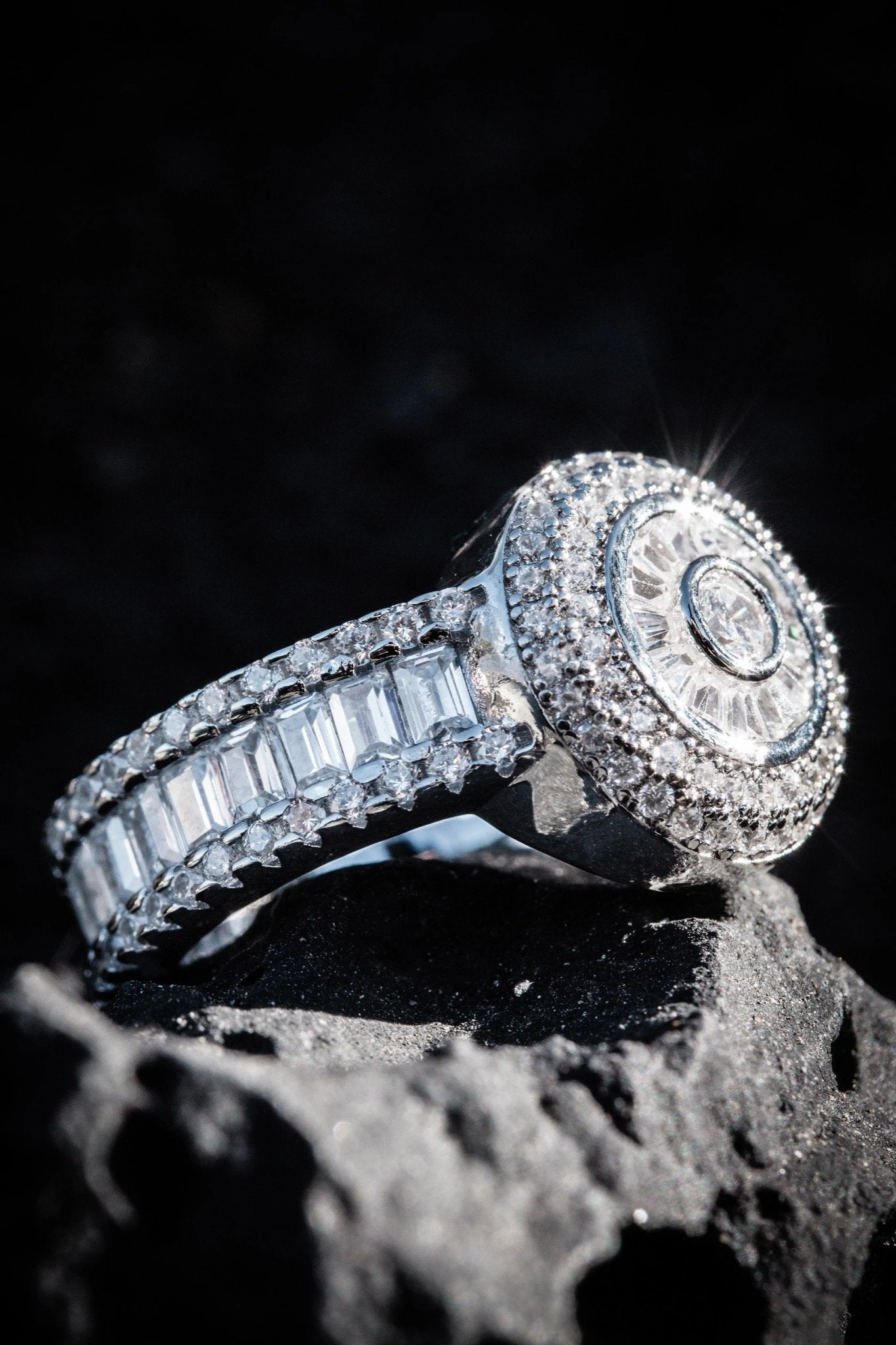 Baguette-Cut Cluster Ring 6 Baguette-Cut Cluster Ring - Image 6