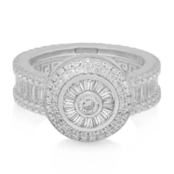 Baguette-Cut Cluster Ring 11 Baguette-Cut Cluster Ring -King Ice baguette cut cluster ring king ice 30583161618607