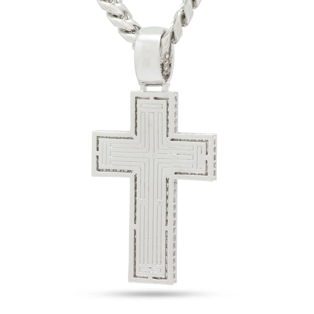 Baguette Cut Cross Necklace 8 Baguette Cut Cross Necklace - Image 8