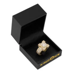 Baguette-Cut Platform Ring 11 Baguette-Cut Platform Ring -King Ice baguette cut platform ring king ice 30593101004975