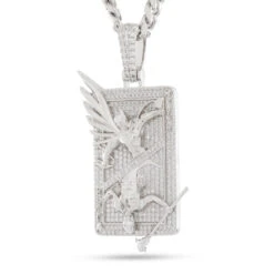 Batman X King Ice - Joker Card Necklace -King Ice batman x king ice joker card necklace white gold 3 1 king ice 32962583101615