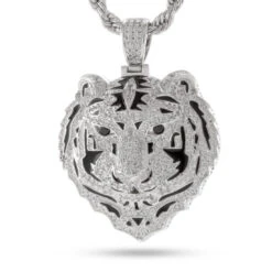 Bengal Tiger Necklace 11 Bengal Tiger Necklace -King Ice bengal tiger necklace white gold 2 king ice 30519929602223