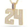 Black Mamba Classic Number 24 Necklace
