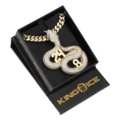 Black Mamba Eras Necklace -King Ice black mamba eras necklace king ice 30598181322927