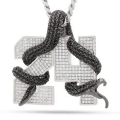 Black Mamba Number 24 Necklace -King Ice black mamba number 24 necklace white gold 2 1 king ice 30526871470255