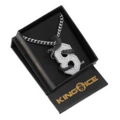 Black Mamba Number 8 Necklace 18 Black Mamba Number 8 Necklace -King Ice black mamba number 8 necklace king ice 30520012308655
