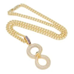 Black Mamba Ouroboros Necklace 10 Black Mamba Ouroboros Necklace -King Ice black mamba ouroboros necklace king ice 30593605664943
