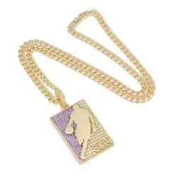 Black Mamba Silhouette Necklace -King Ice black mamba silhouette necklace 14k gold 2 1 king ice 30589961601199