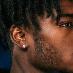 Brilliant-Cut Stud Earrings -King Ice brilliant cut stud earrings king ice 32248864440495