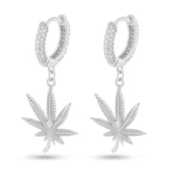 Cannabis Leaf Hanging Earrings 9 Cannabis Leaf Hanging Earrings -King Ice cannabis leaf hanging earrings king ice 34600736850095