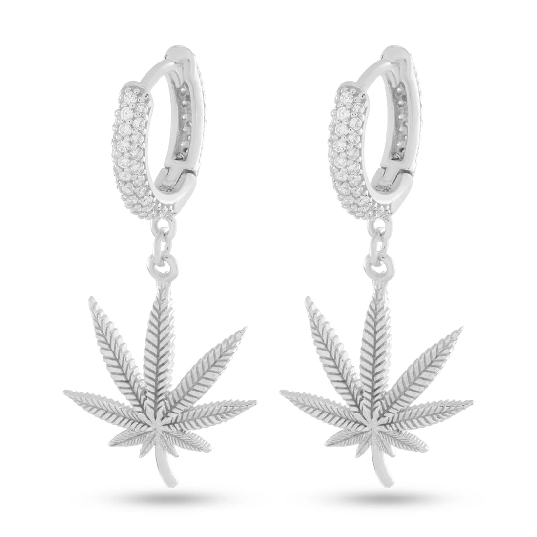 Cannabis Leaf Hanging Earrings 4 Cannabis Leaf Hanging Earrings - Image 4