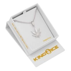 Cannabis Leaf Necklace 15 Cannabis Leaf Necklace -King Ice cannabis leaf necklace king ice 30536229421231