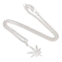 Cannabis Leaf Necklace 14 Cannabis Leaf Necklace -King Ice cannabis leaf necklace king ice 30536230666415