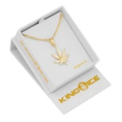 Cannabis Leaf Necklace 11 Cannabis Leaf Necklace -King Ice cannabis leaf necklace king ice 30536326774959