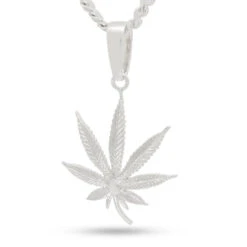 Cannabis Leaf Necklace 12 Cannabis Leaf Necklace -King Ice cannabis leaf necklace white gold 1 5 king ice 30541104709807
