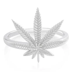 Cannabis Leaf Ring 15 Cannabis Leaf Ring -King Ice cannabis leaf ring king ice 34601002827951