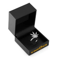 Cannabis Leaf Ring 17 Cannabis Leaf Ring -King Ice cannabis leaf ring king ice 34601002893487