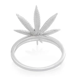 Cannabis Leaf Ring 16 Cannabis Leaf Ring -King Ice cannabis leaf ring king ice 34601003057327