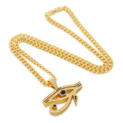 Cerulean Eye Of Ra Necklace 6 Cerulean Eye Of Ra Necklace -King Ice cerulean eye of ra necklace 1 4 14k gold king ice 35970591621295