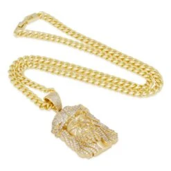 Christ Head Necklace -King Ice christ head necklace 30458175291567