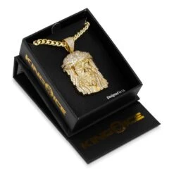 Christ Head Necklace -King Ice christ head necklace king ice 30598075383983