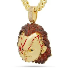 Chucky X King Ice - Bad Guy Necklace 16 Chucky X King Ice - Bad Guy Necklace -King Ice chucky x king ice bad guy necklace 14k gold 3 3 king ice 30530596929711