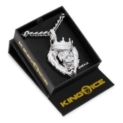 Classic Roaring Lion Necklace 16 Classic Roaring Lion Necklace -King Ice classic roaring lion necklace king ice 30543445229743