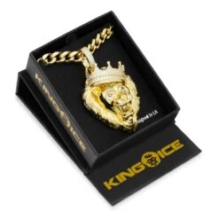 Classic Roaring Lion Necklace 12 Classic Roaring Lion Necklace -King Ice classic roaring lion necklace king ice 30543480946863