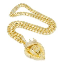 Classic Roaring Lion Necklace 11 Classic Roaring Lion Necklace -King Ice classic roaring lion necklace king ice 30591510020271