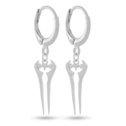 Halo X King Ice - Energy Sword Hanging Earrings -King Ice copy of halo x king ice energy sword hanging earrings sterling silver white gold 1 4 king ice 36844007522479