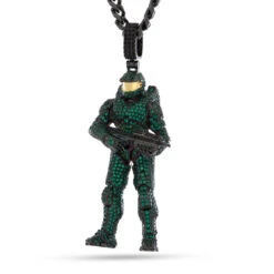 Halo X King Ice - Mark VI Master Chief Necklace