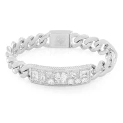 12mm Crown Julz ID Bracelet 6 12mm Crown Julz ID Bracelet -King Ice crown julz id bracelet king ice 33675087806639