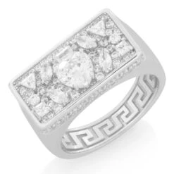 Crown Julz Ring -King Ice crown julz ring sterling silver white gold 7 king ice 33675320852655