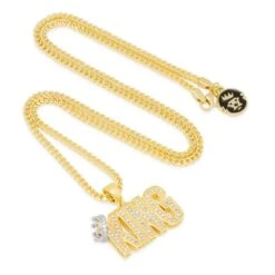 Crowned King Necklace -King Ice crowned king necklace king ice 30594596208815