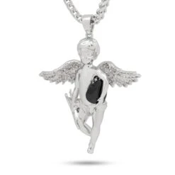 Cupid Necklace -King Ice cupid necklace white gold 1 9 king ice 30561510260911