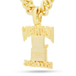 Death Row Records X King Ice - Logo Necklace -King Ice death row records x king ice death row necklace king ice 30551422795951