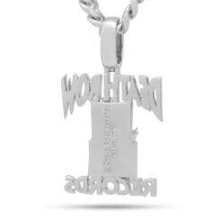 Death Row Records X King Ice - Logo Necklace -King Ice death row records x king ice death row necklace king ice 30551495082159