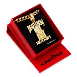 Death Row Records X King Ice - Logo Necklace -King Ice death row records x king ice death row necklace king ice 30551531323567