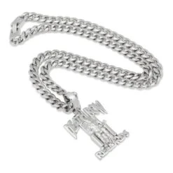 Death Row Records X King Ice - Logo Necklace -King Ice death row records x king ice death row necklace king ice 30551566876847