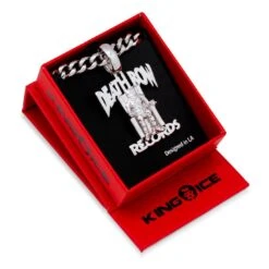 Death Row Records X King Ice - Logo Necklace -King Ice death row records x king ice death row necklace king ice 30569190654127