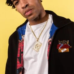 Death Row Records X King Ice - Executive Cassette Necklace -King Ice death row records x king ice executive cassette necklace king ice 30594158887087