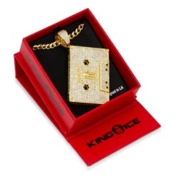 Death Row Records X King Ice - Executive Cassette Necklace -King Ice death row records x king ice executive cassette necklace king ice 30594239758511