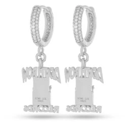 Death Row Records X King Ice - Hanging Logo Earrings -King Ice death row records x king ice hanging logo earrings king ice 35273951969455