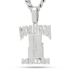 Death Row Records X King Ice - Iced Logo Necklace -King Ice death row records x king ice iced logo necklace king ice 30554745536687