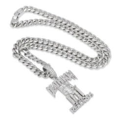 Death Row Records X King Ice - Iced Logo Necklace -King Ice death row records x king ice iced logo necklace king ice 30556692545711