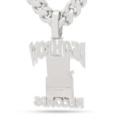 Death Row Records X King Ice - Iced Logo Necklace -King Ice death row records x king ice iced logo necklace king ice 35935888212143