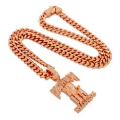 Death Row Records X King Ice - LE Rose Gold Iced Logo Necklace 11 Death Row Records X King Ice - LE Rose Gold Iced Logo Necklace -King Ice death row records x king ice le rose gold iced logo necklace king ice 36866179203247