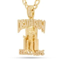 Death Row Records X King Ice - Solid Gold Iced Logo Necklace 27 Death Row Records X King Ice - Solid Gold Iced Logo Necklace -King Ice death row records x king ice solid gold iced logo necklace solid gold 14k gold 2 3 king ice 37562676543663