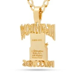 Death Row Records X King Ice - Solid Gold Iced Logo Necklace 28 Death Row Records X King Ice - Solid Gold Iced Logo Necklace -King Ice death row records x king ice solid gold iced logo necklace solid gold 14k gold 2 3 king ice 37562676609199